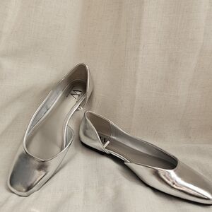 Worthington Shiny Silver Women's Flats